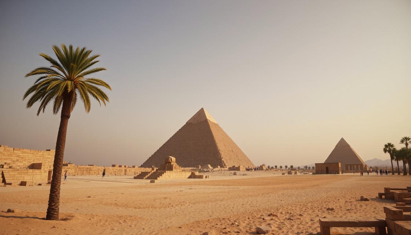 Вид на пирамиду хеопса